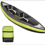 kayak gonflable vert et noir